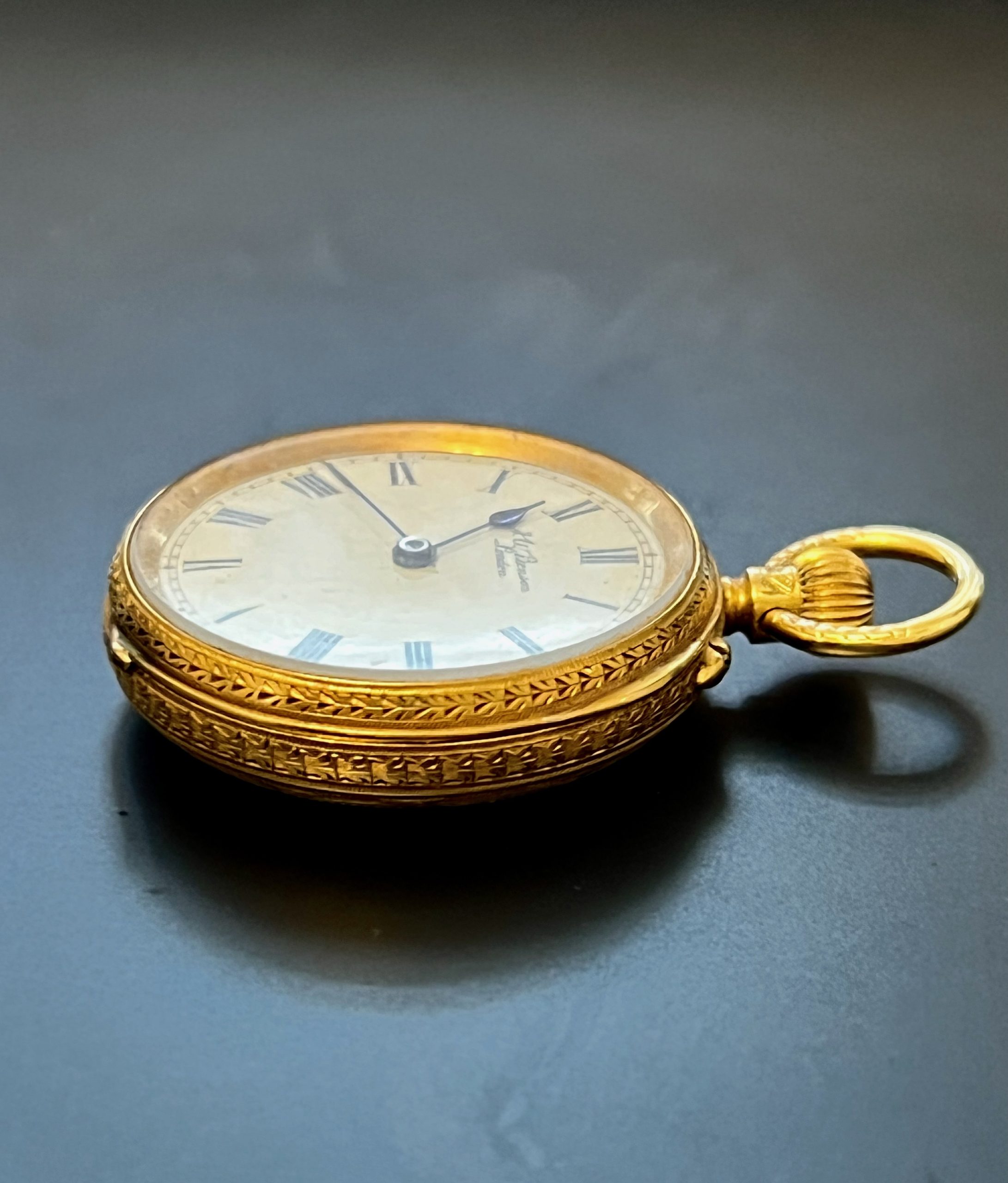 c1900s 18K Gold Benson Lady's Pendant Watch - Image 3