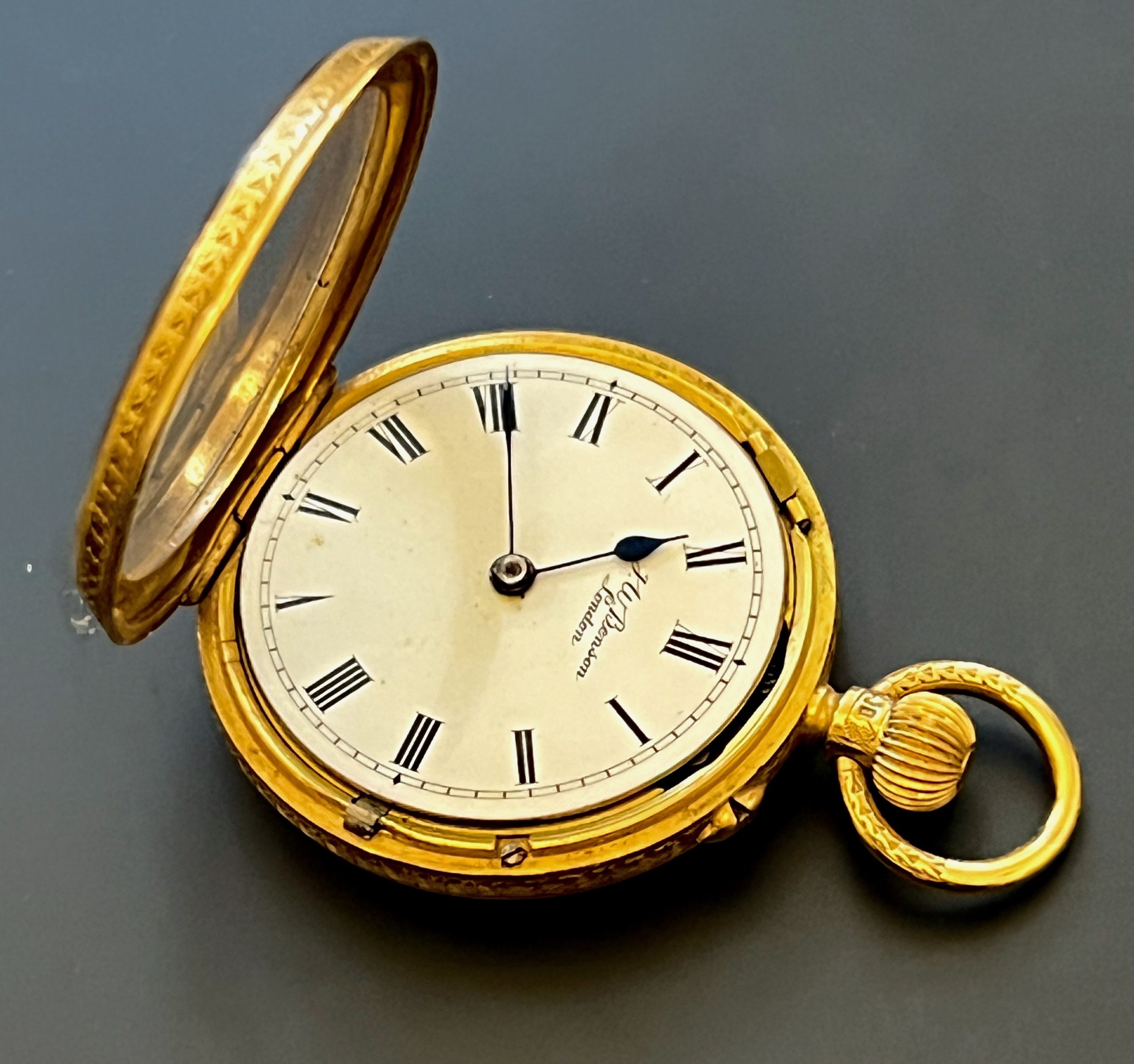 c1900s 18K Gold Benson Lady's Pendant Watch - Image 6